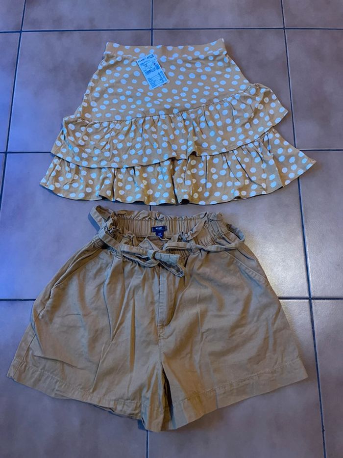 Lot short + jupe fille 12 ans