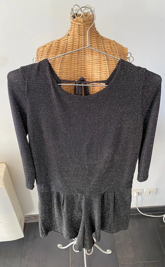 Combishort One by Gémo noire argentée taille L - photo numéro 6