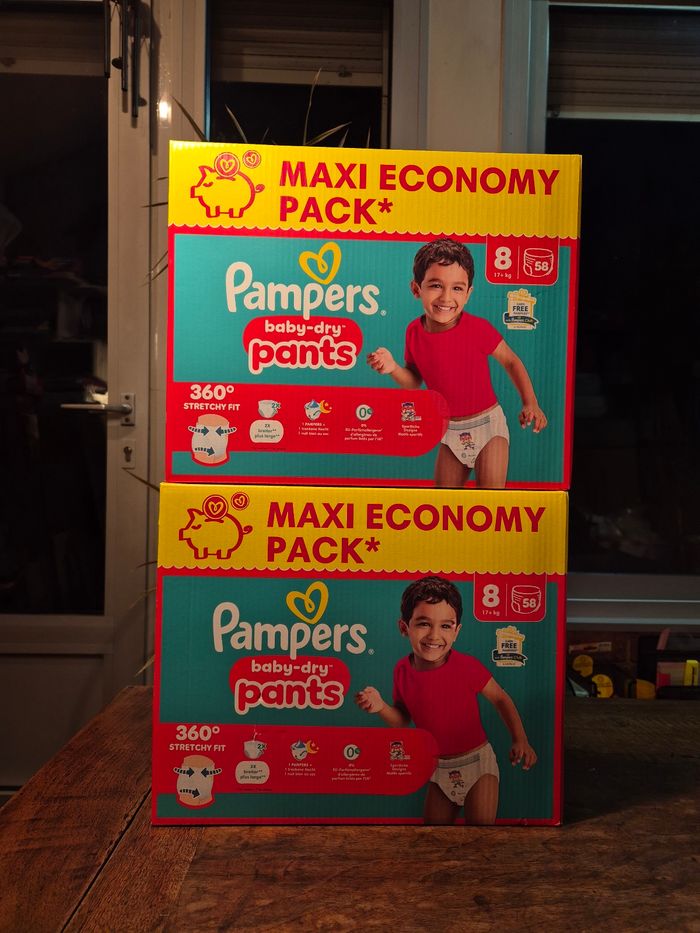 Couche taille 8 Pampers Baby Dry taille 8 : 116 culottes - photo numéro 2