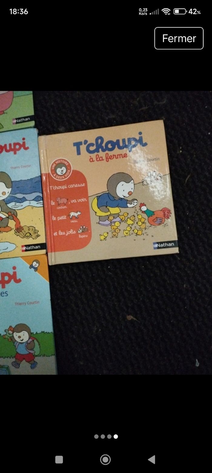 Lot livres T'choupi