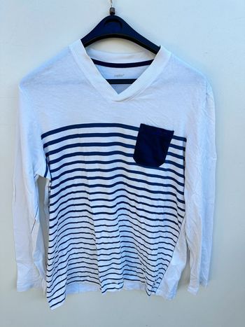 T-shirt blanc manches longues