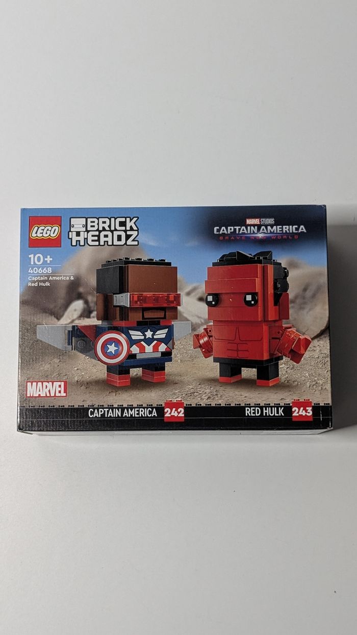 [Lego] Set Brickheadz Marvel Captain America&Red Hulk 40668