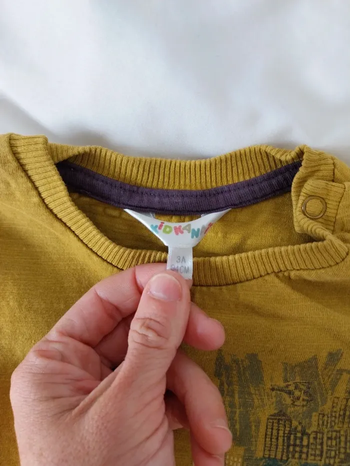 Tee-shirt manche courte garçon 3 ans Kidkanaï - photo numéro 3