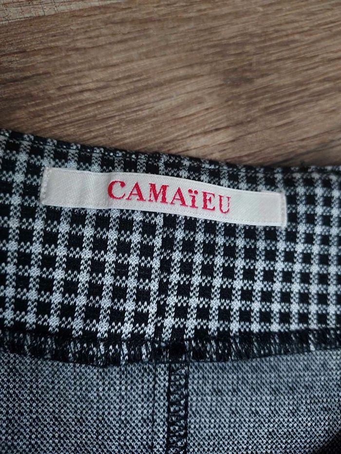 Robe sans manches Camaïeu à carreaux noir et blanc - photo numéro 6