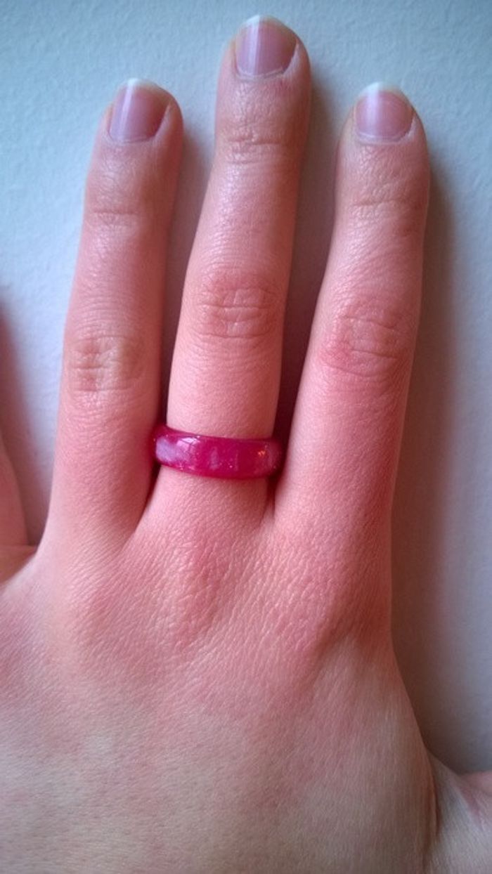 Bague rose palettée - photo numéro 3