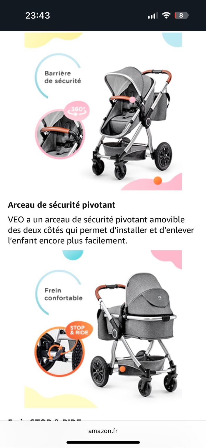Poussette kindercraft - photo numéro 5