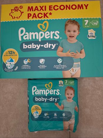 Couches Pampers Taille 7 Neuf