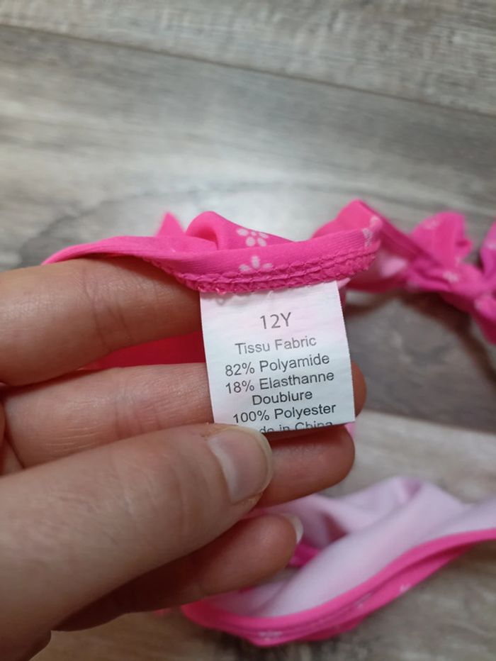 Maillot de bain 2 pièces fille taille 12 ans - photo numéro 10
