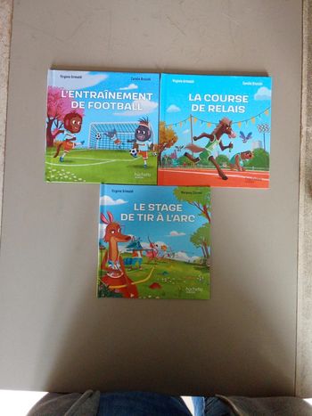 A donner lot de 3 livres esprit sportif