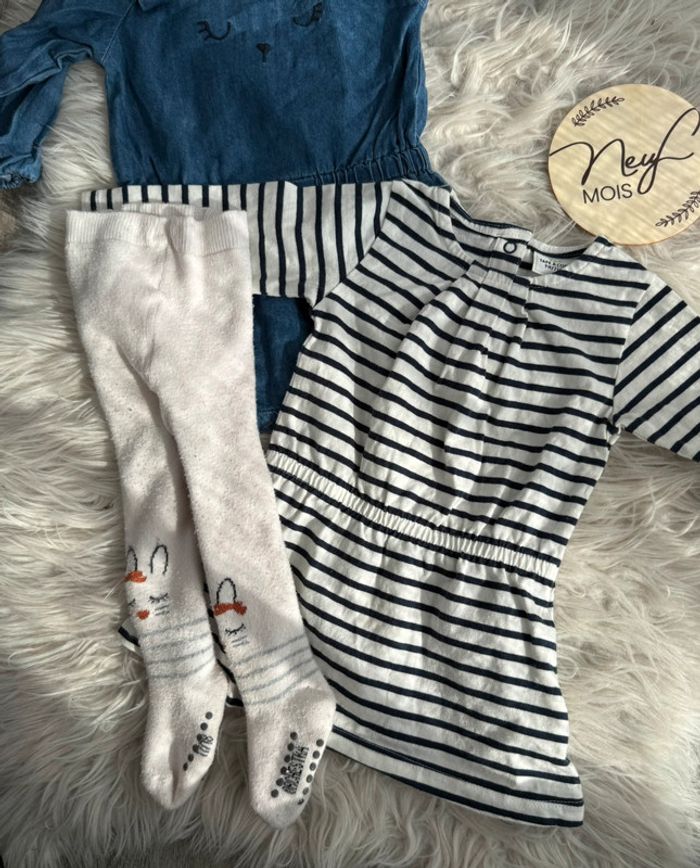 Lot de robe bébé fille 9 mois - photo numéro 2