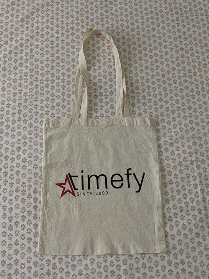 Tote bag écru Timefy
