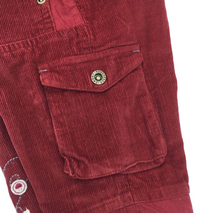 Pantalon bébé garçon 12 mois velours rouge - photo numéro 4