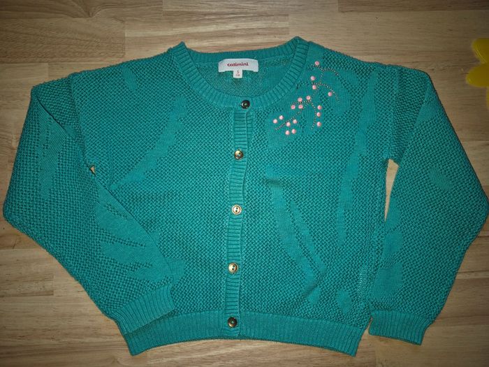 Gilet Catimini vert 5 ans