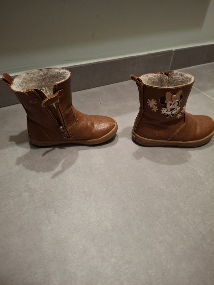 Bottes minnie fourrées et cuir - photo numéro 2