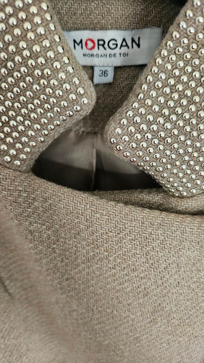 Manteau beige, taille 36, Morgan - photo numéro 4