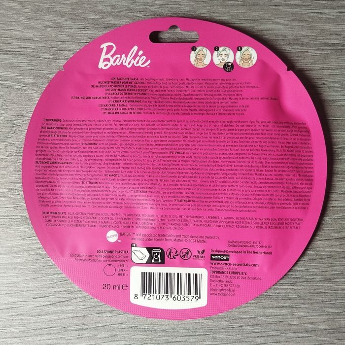 BARBIE - Masque de soin pour le visage 20ml - photo numéro 2