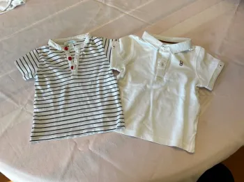 Lot teeshirt + polo Obaïbi bébé garçon - 6 mois