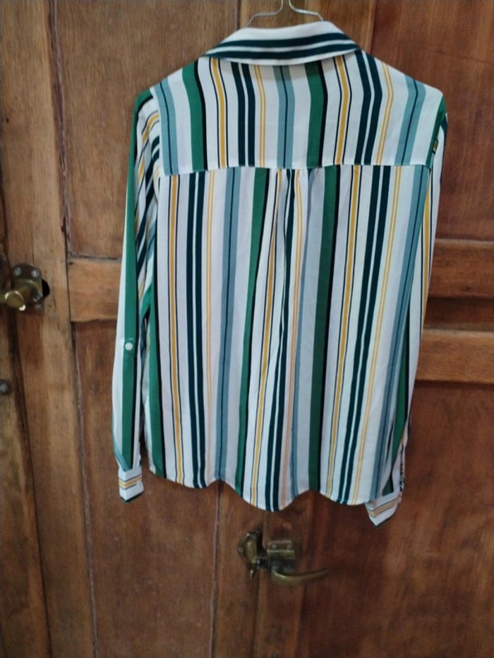 Chemise blanches rayée couleurs - photo numéro 6