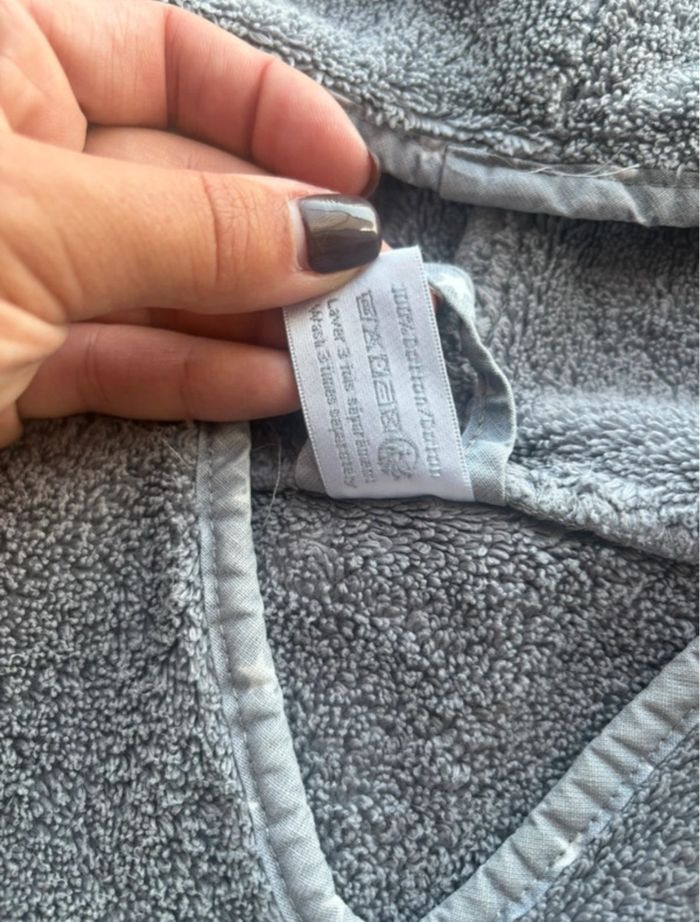 Poncho de bain Sensei gris nounours - photo numéro 2