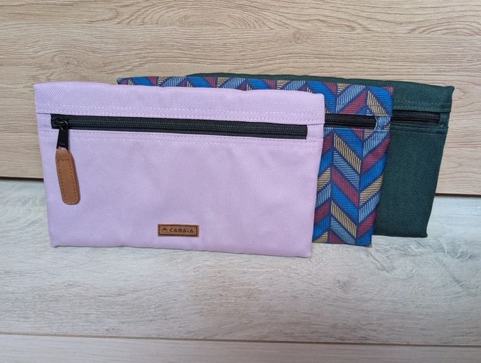 Lot de 3 pochettes cabaia