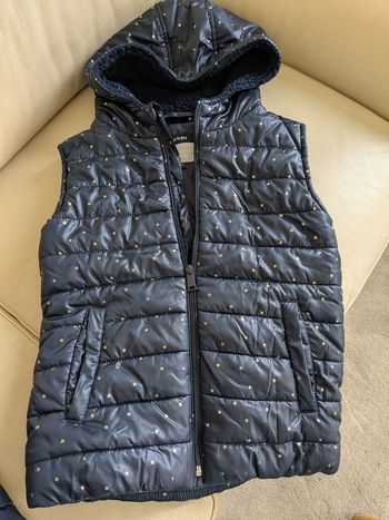 Doudoune fille sans manche à capuche 10ans