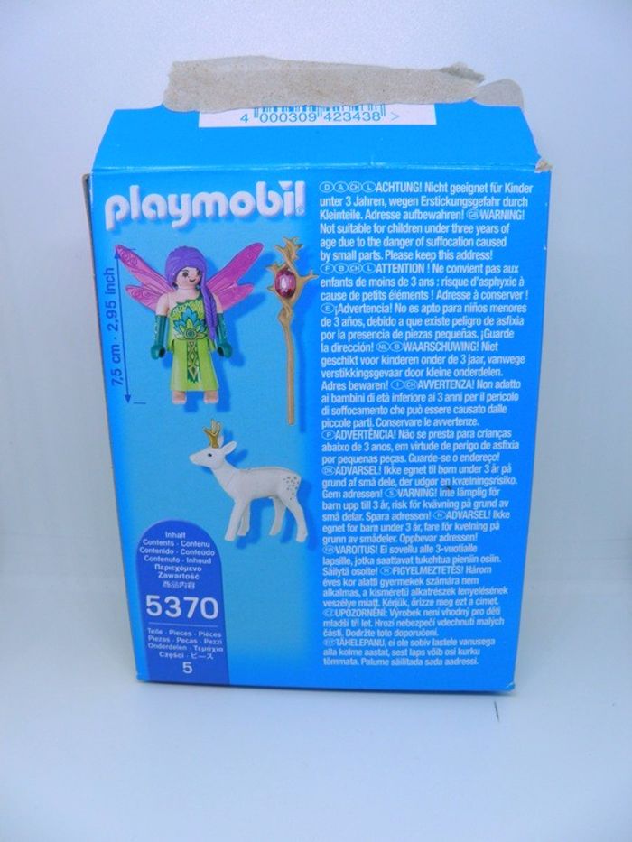 Playmobil 5370 Fée ailée avec Chevreuil Blanc complet + boîte - photo numéro 6