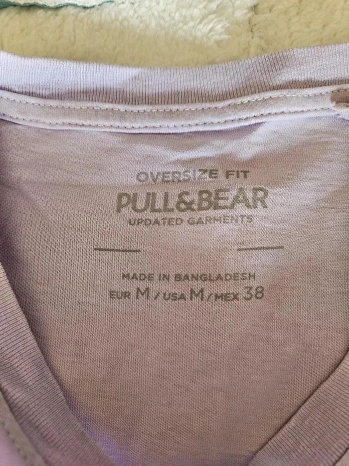 T-shirt lavande/lila - Pull&Bear - photo numéro 4