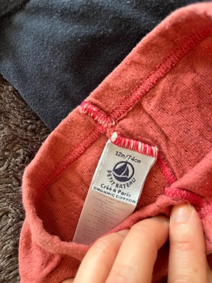 Lot de 2 leggings petit bateau 12 mois - photo numéro 2