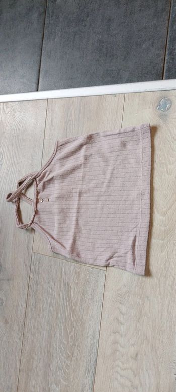 Débardeur beige foncé, à bretelles, Cyrillus, 6 ans