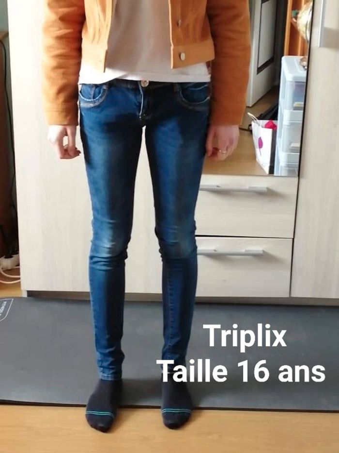 Jean bleu Triplix Taille 16 ans