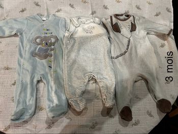 Lot de 3 pyjamas