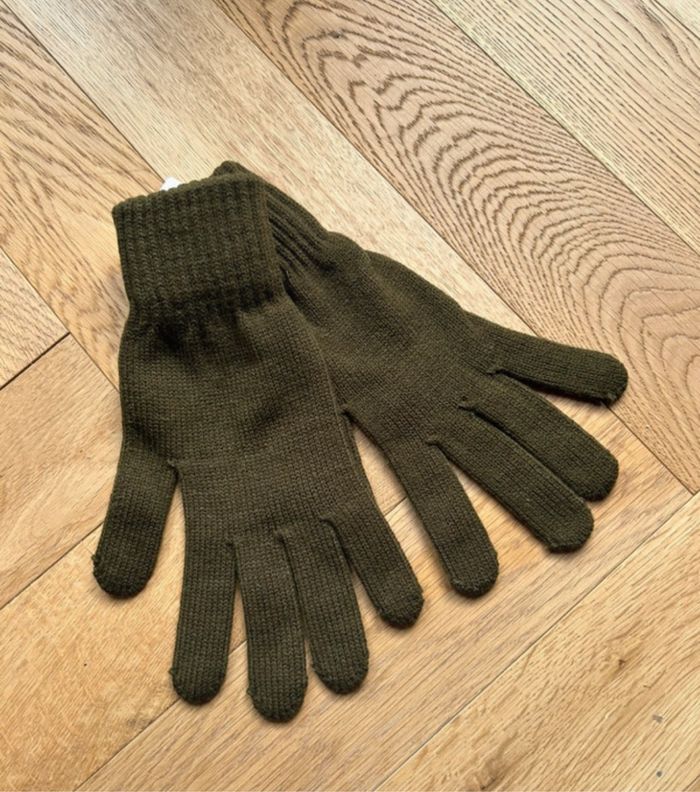 Gants élastiques kakis Unisexes - T.9,5