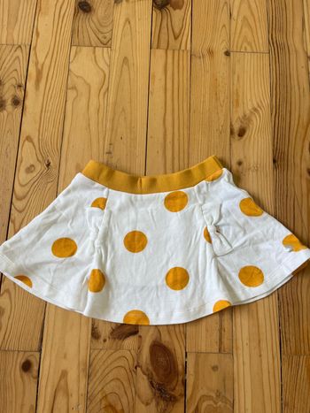 Jupe blanche à pois Petit Bateau 4 ans
