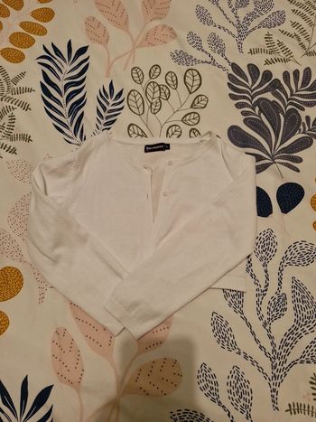 Boléro gilet blanc