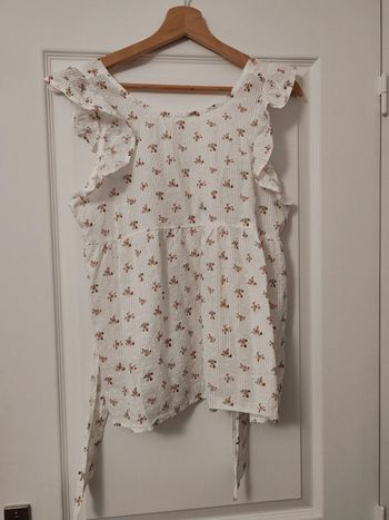 Blouse débardeur fleurie