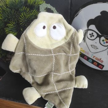 Doudou Tortue Plate Verte Anneau De Dentition Dpam bebe Du Pareil Aux Même