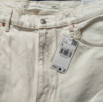 Jeans mom Mango taille haute 46