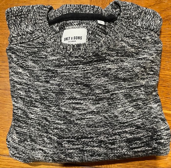 Pull d’hiver Gris Only&Sons Homme taille L - photo numéro 8