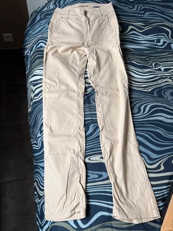 Pantalon chino Salsa beige ventre plat taille 38