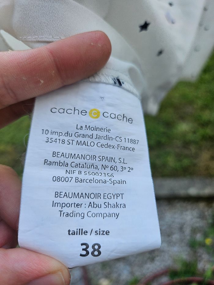 Chemisier blanc etoilé - photo numéro 5