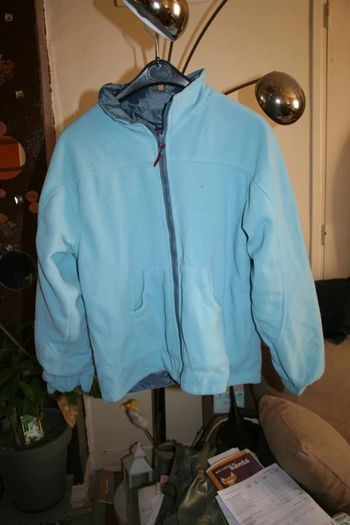 🌸Blouson polaire réversible bleu et gris Taille 12 ans mixte "Orchestra" 🌸