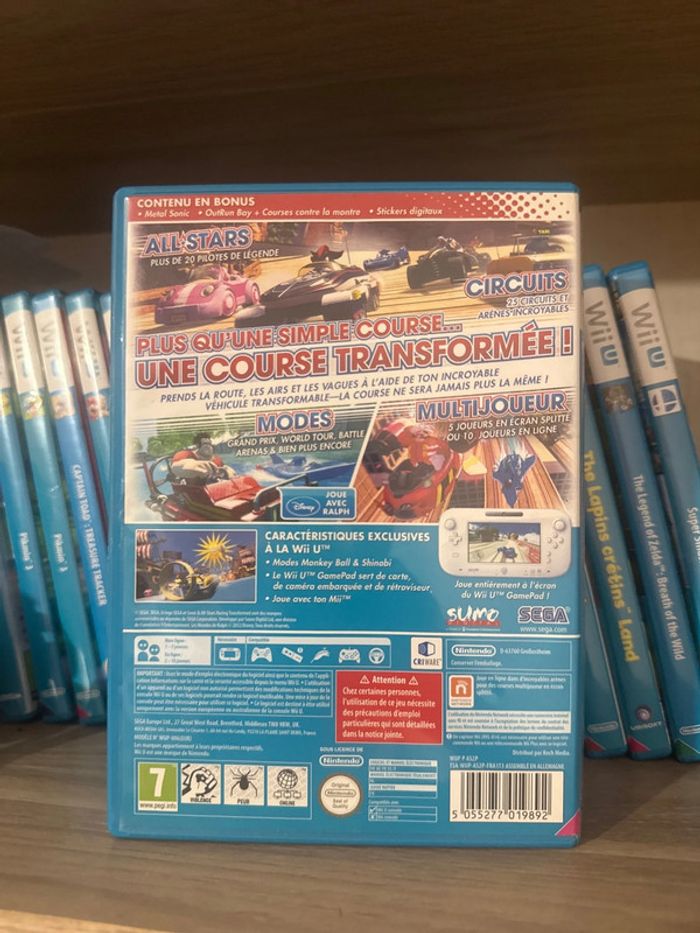Sonic all stars racing transformed jeu Wii u - photo numéro 3