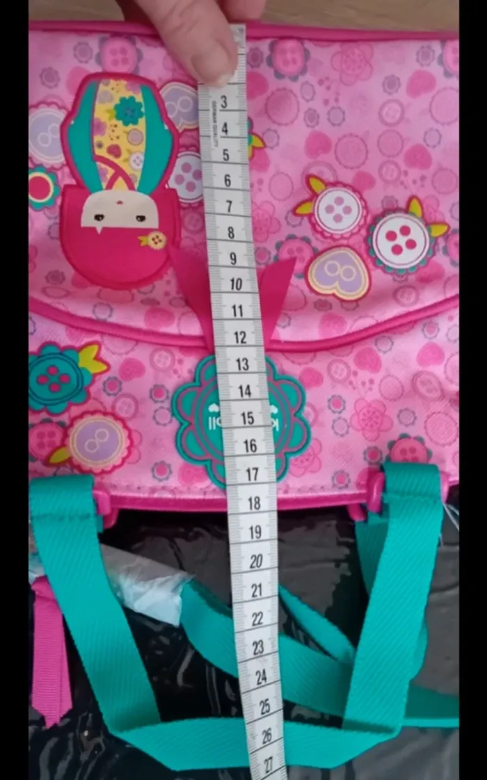 Superbe petit sac rose pour petite fille pour le goûter ou autre neuf - photo numéro 5