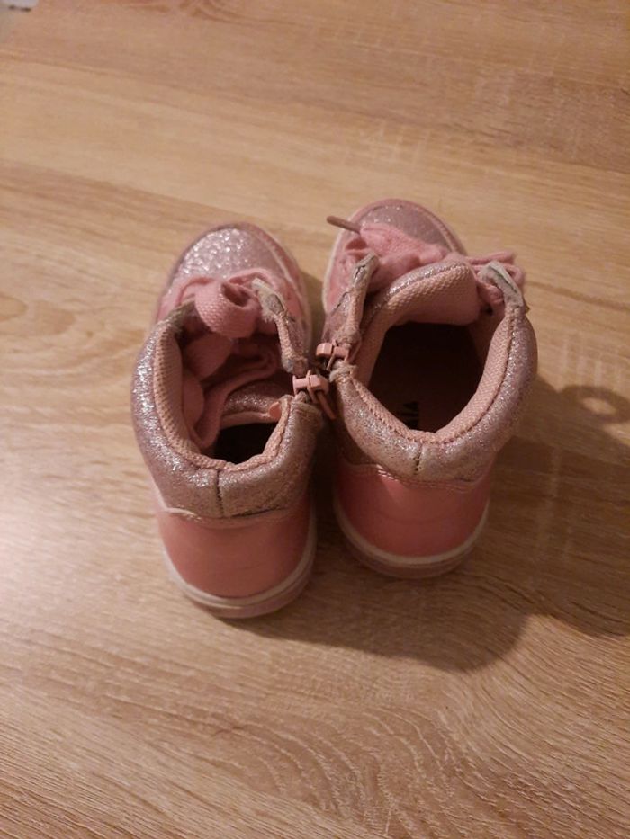 Chaussure montante rose paillettes - photo numéro 5