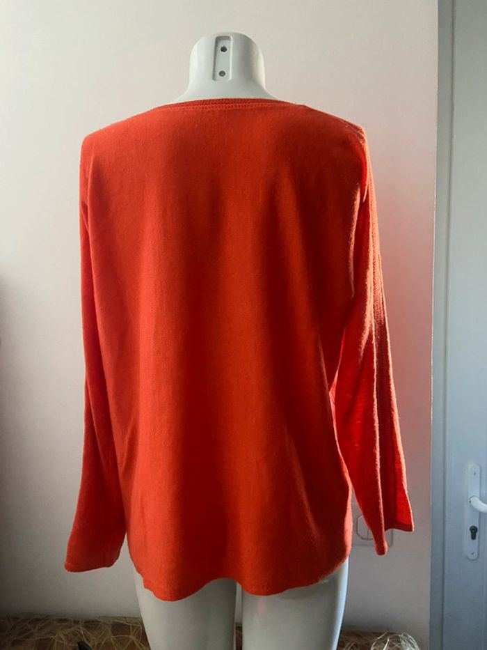 Pull orange taille unique - photo numéro 3
