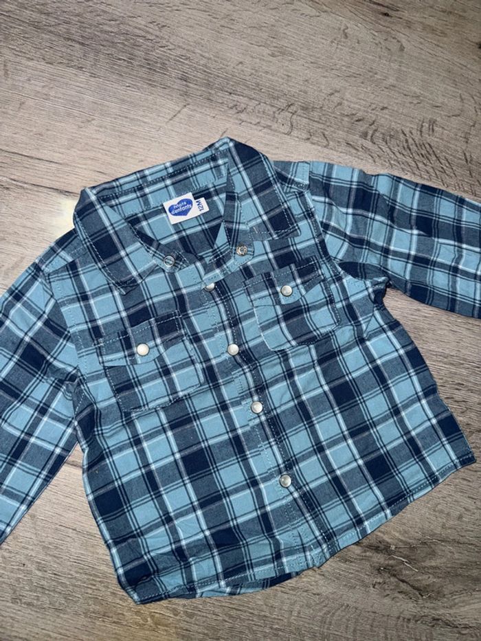 Chemise mots d'enfants 12 mois neuve - photo numéro 3