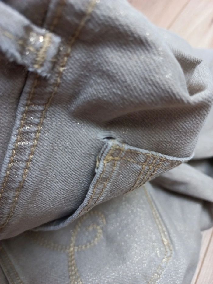 Jean esprit doré et beige 36 - photo numéro 7