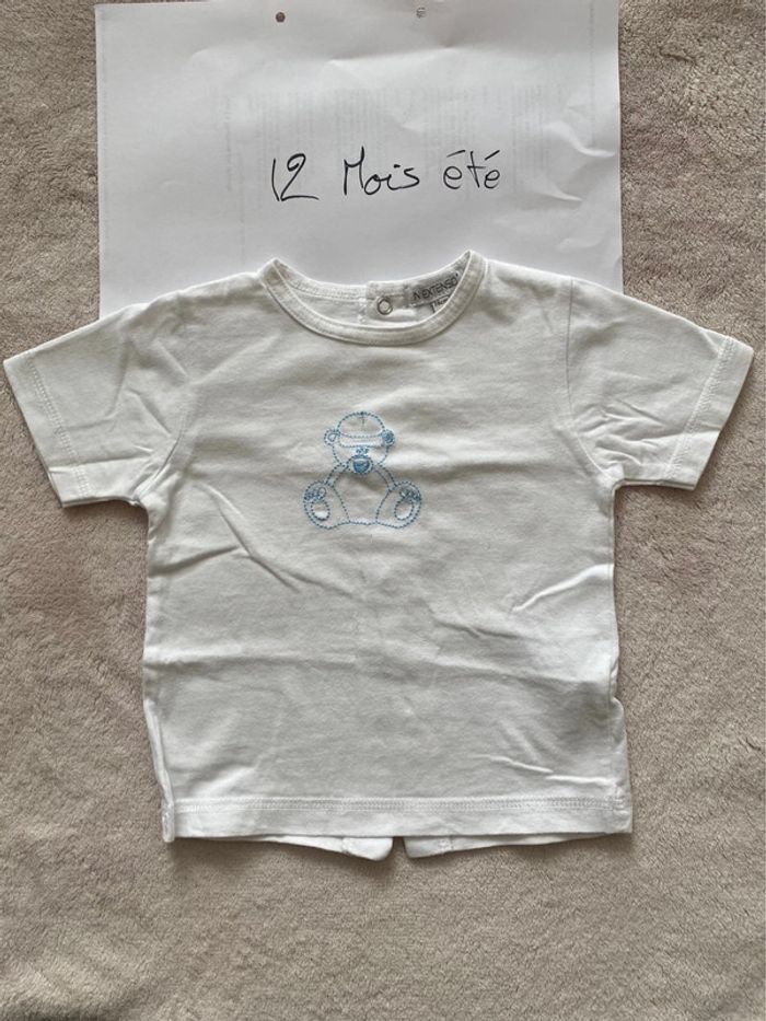 Lot de 3 T-shirts 👕 manches courtes - 12 mois - In extenso - TBE - photo numéro 6
