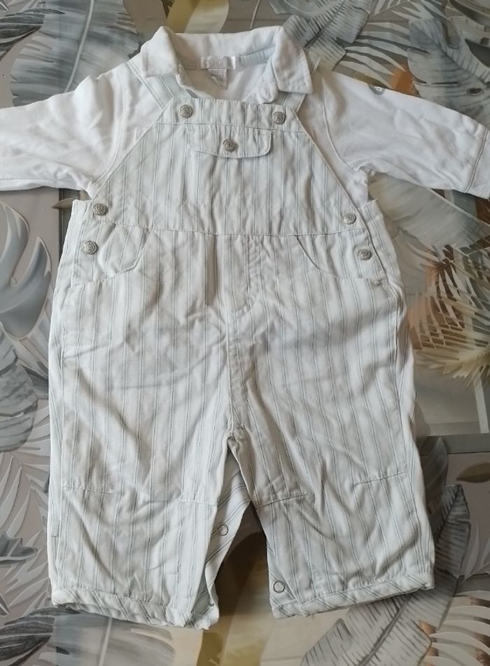 Ensemble salopette chemise Obaïbi