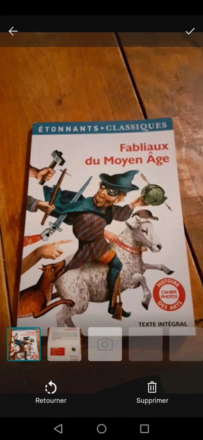 Livre Fabliaux du Moyen Âge